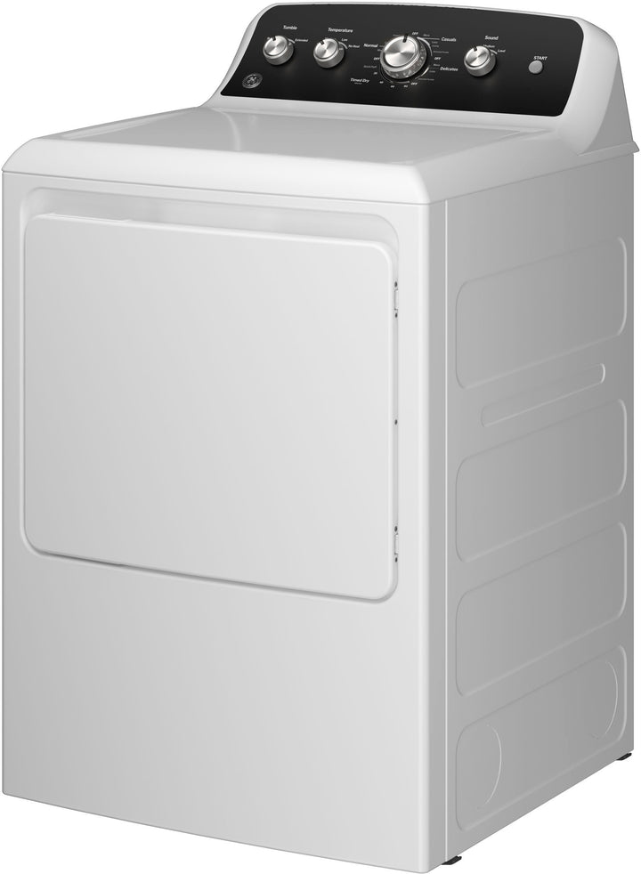 GE - 7.2 Cu. Ft. Electric Dryer with Long Venting up to 120 Ft. - White with Black_11