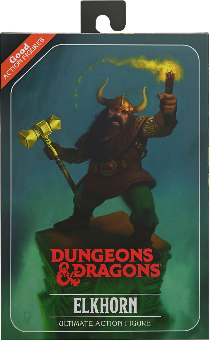 NECA - Dungeons & Dragons - 7” Scale Action Figure - Ultimate Elkhorn the Good Dwarf Fighter_0