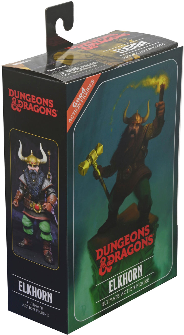 NECA - Dungeons & Dragons - 7” Scale Action Figure - Ultimate Elkhorn the Good Dwarf Fighter_3