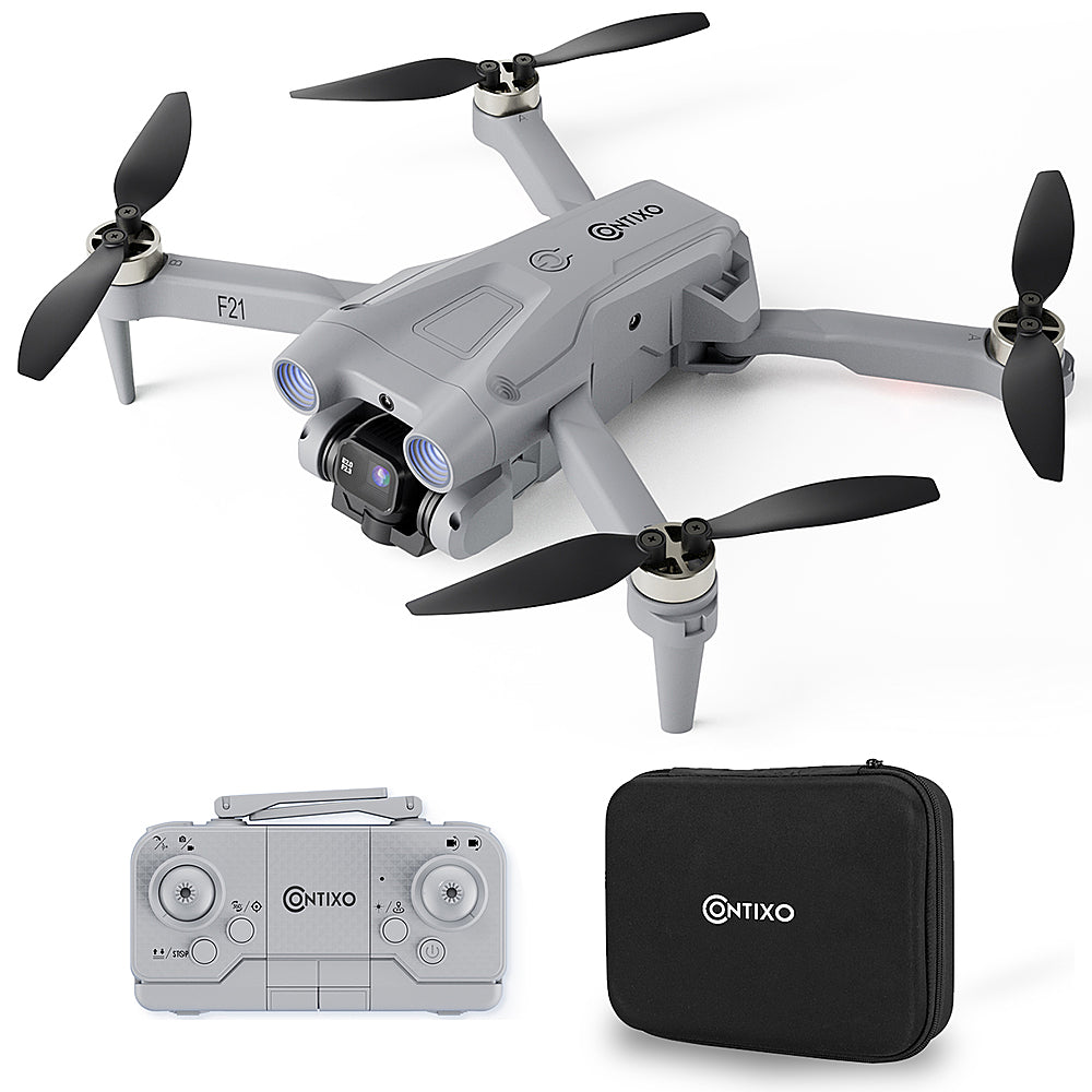Contixo - F21 Foldable 1080p RC Drone - Gray_0