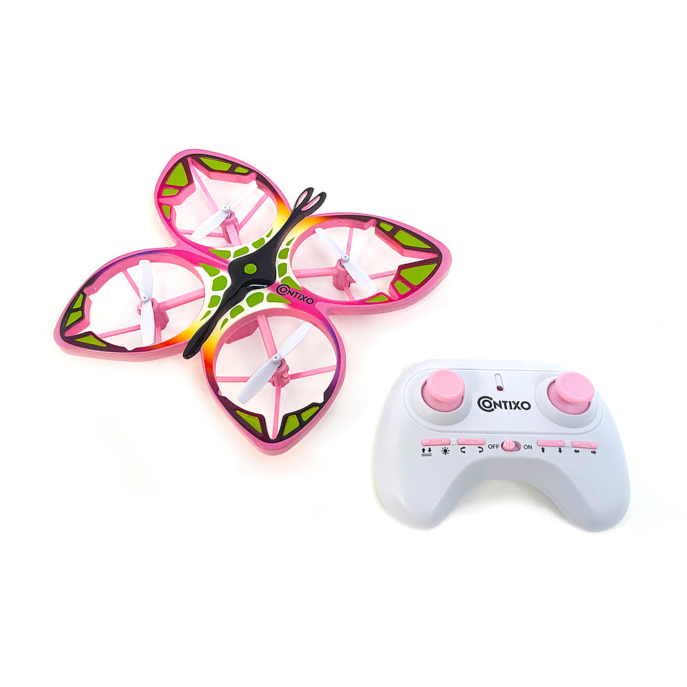 Contixo - RC Light up Butterfly Drone - Pink_2