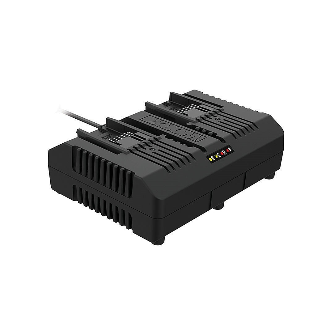 WORX - 20V Power Share Li-ion 1-Hour Dual Port Quick Charger - Black_5