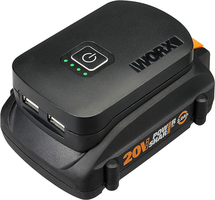 20V USB Charger Adapter for Worx Battery - Black_5