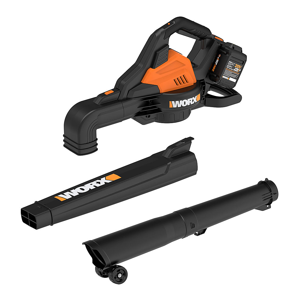WORX - 40V Power Share 4.0Ah Cordless Leaf Blower/Vac/Mulcher (Batteries & Charger Included) - Black_1