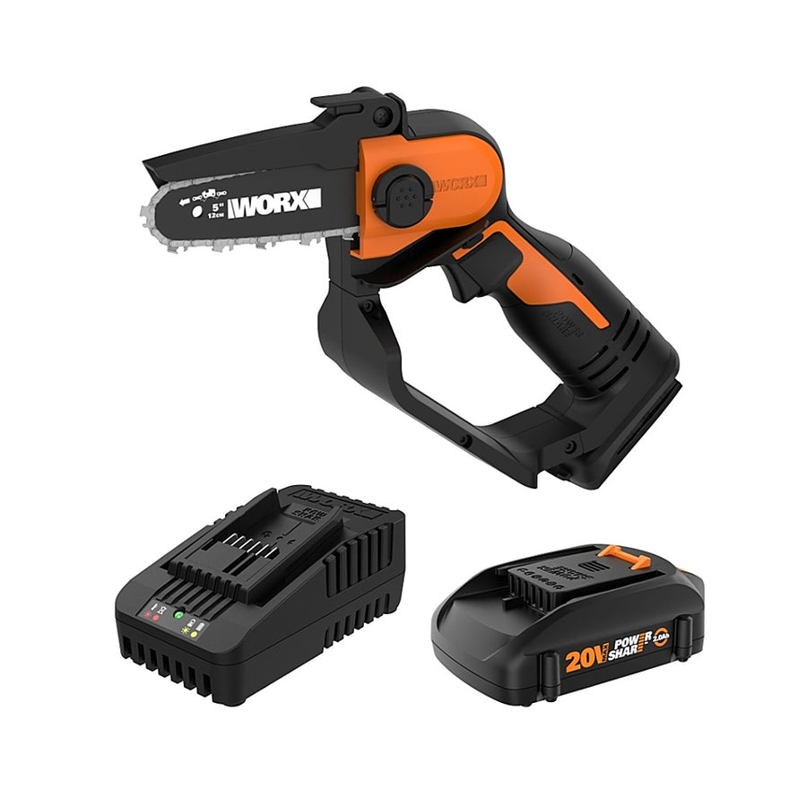 Worx WG324 20V Power Share 5" Cordless Pruning Saw (Battery and Charger Included) - Black_0
