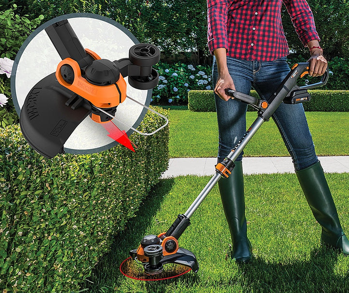 Worx WG931 20V Max Cordless String Trimmer, Hedge Trimmer, and Leaf Blower Combo Kit (Batteries & Charger Included) - Black_1