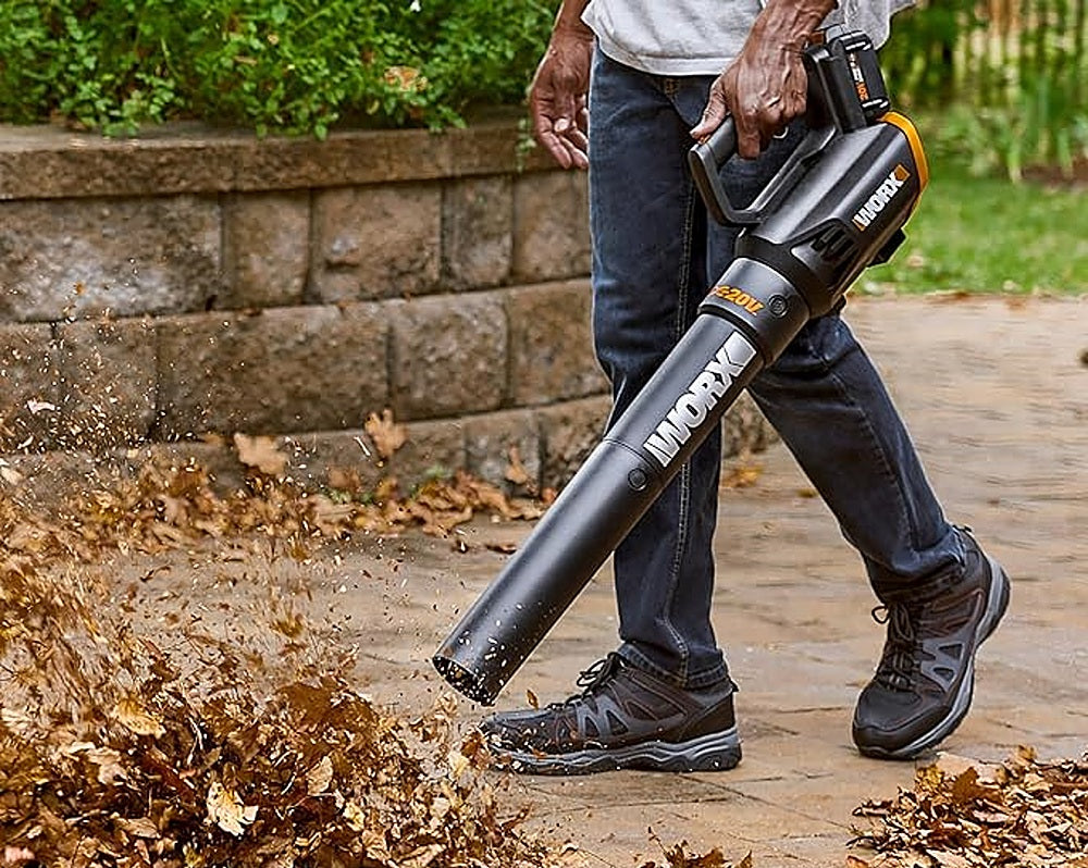 Worx WG930.3 20V Power Share 12" 4.0Ah Cordless String Trimmer & Turbine Leaf Blower (Batteries & Charger Included) - Black_5