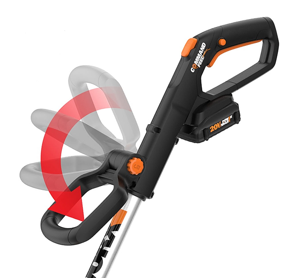 Worx WG163.8 20V Power Share GT 3.0 12" Cordless String Trimmer & Edger (Battery and Charger Included) - Black_4
