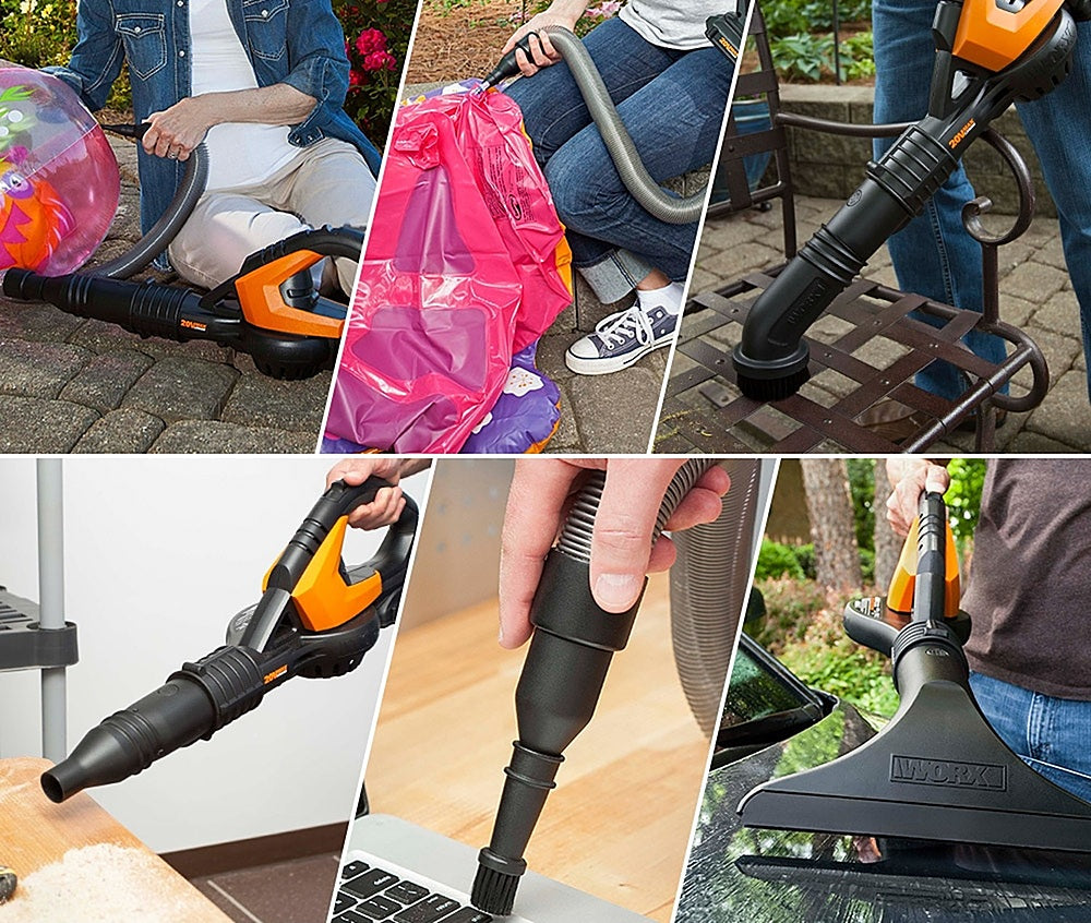 WORX - 20V Cordless String Trimmer and Air Blower Combo Kit (Batteries & Charger Included) - Black_6