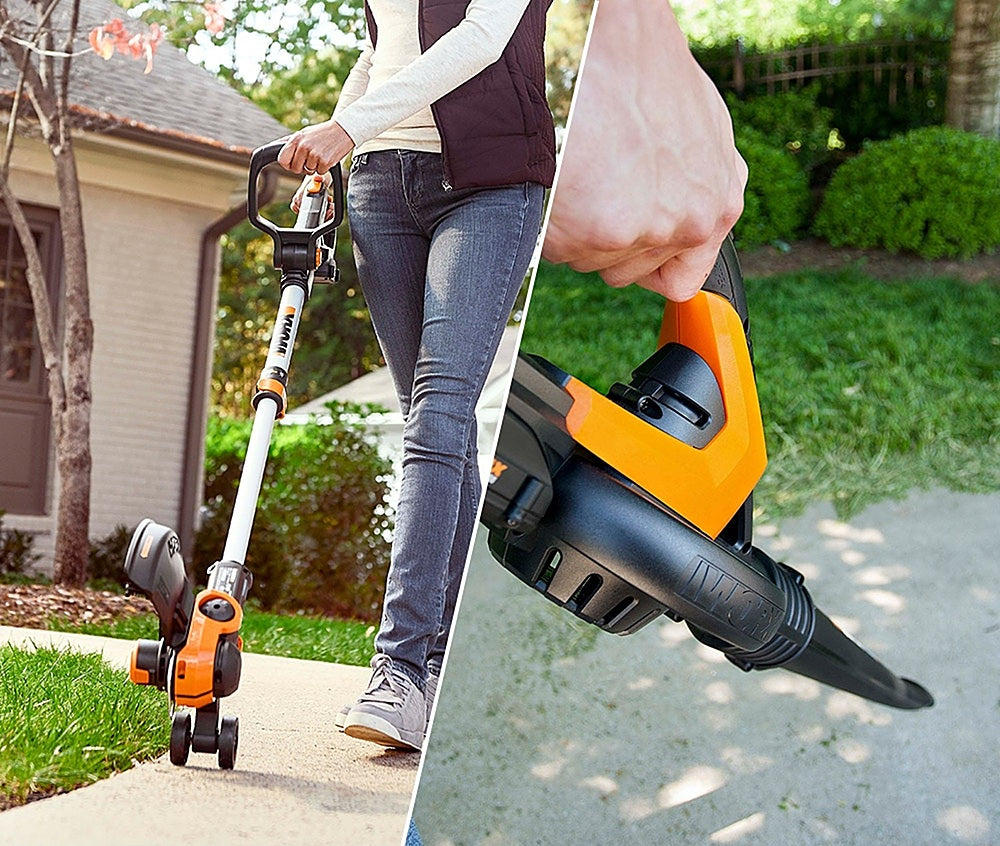 WORX - 20V Cordless String Trimmer and Air Blower Combo Kit (Batteries & Charger Included) - Black_5