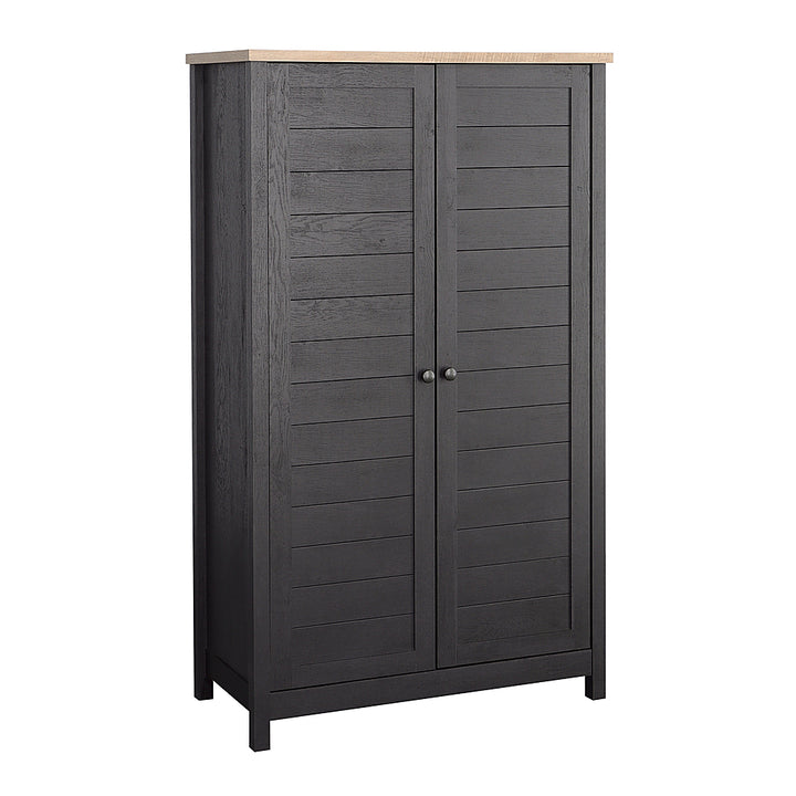 Sauder - 2-Door Storage Cabinet in Raven Oak - Raven Oak®_0