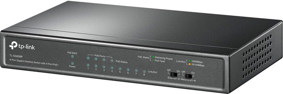 TP-Link - 8-Port Gigabit Desktop PoE+ Switch - Black_0