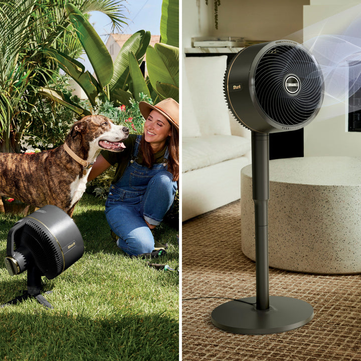 Shark - FlexBreeze Outdoor & Indoor Fan with InstaCool Misting Attachment, Cordless & Corded, Pedestal to Tabletop - Black_3