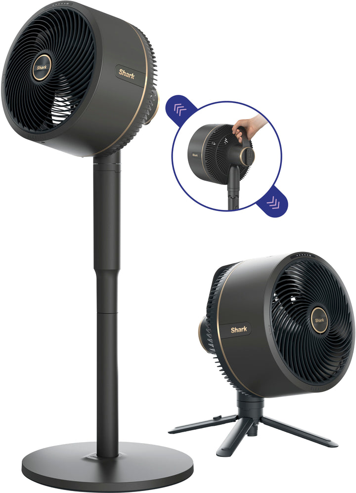 Shark - FlexBreeze Outdoor & Indoor Fan with InstaCool Misting Attachment, Cordless & Corded, Pedestal to Tabletop - Black_10