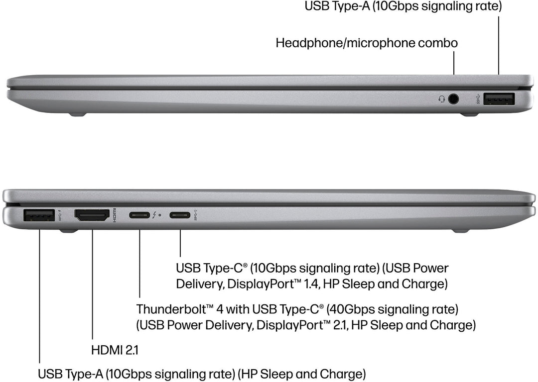 HP - Envy 2-in-1 14" Wide Ultra XGA Touch-Screen Laptop - Intel Core Ultra 5 - 16GB Memory - 512GB SSD - Meteor Silver_3
