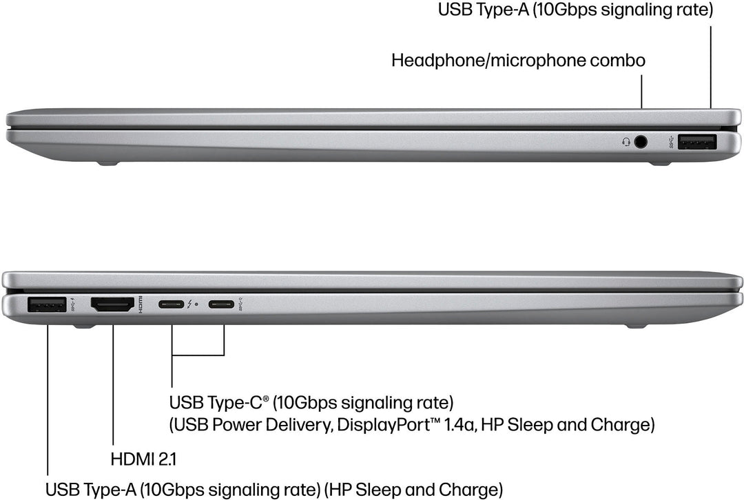 HP - Envy 2-in-1 16" Wide Ultra XGA Touch-Screen Laptop - AMD Ryzen 7 - 16GB Memory - 1TB SSD - Meteor Silver_2