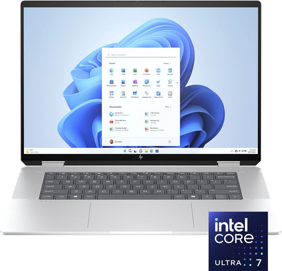HP - Envy 2-in-1 16" Wide Ultra XGA Touch-Screen Laptop - Intel Core Ultra 7 - 16GB Memory - 1TB SSD - Glacier Silver_10