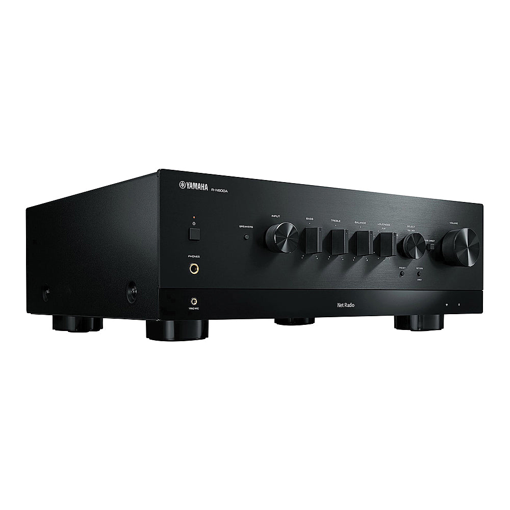 Yamaha - Bluetooth 240-Watt-Continuous-Power 2.0-Channel Network Stereo Receiver with Remote, R-N800A - Black_1