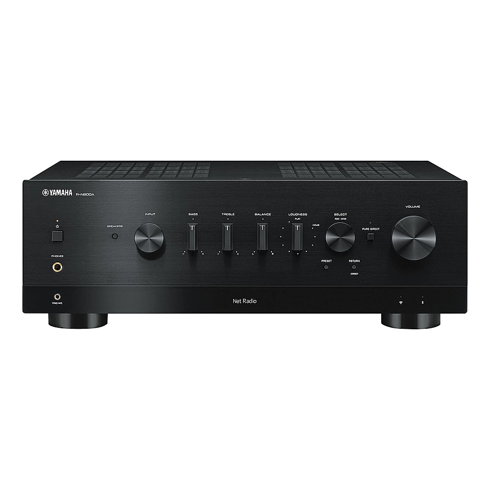 Yamaha - Bluetooth 240-Watt-Continuous-Power 2.0-Channel Network Stereo Receiver with Remote, R-N800A - Black_4