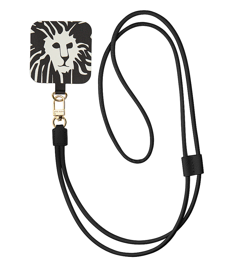 WITHit - Anne Klein - Vegan Leather Crossbody Cord for Apple iPhones - Black_0