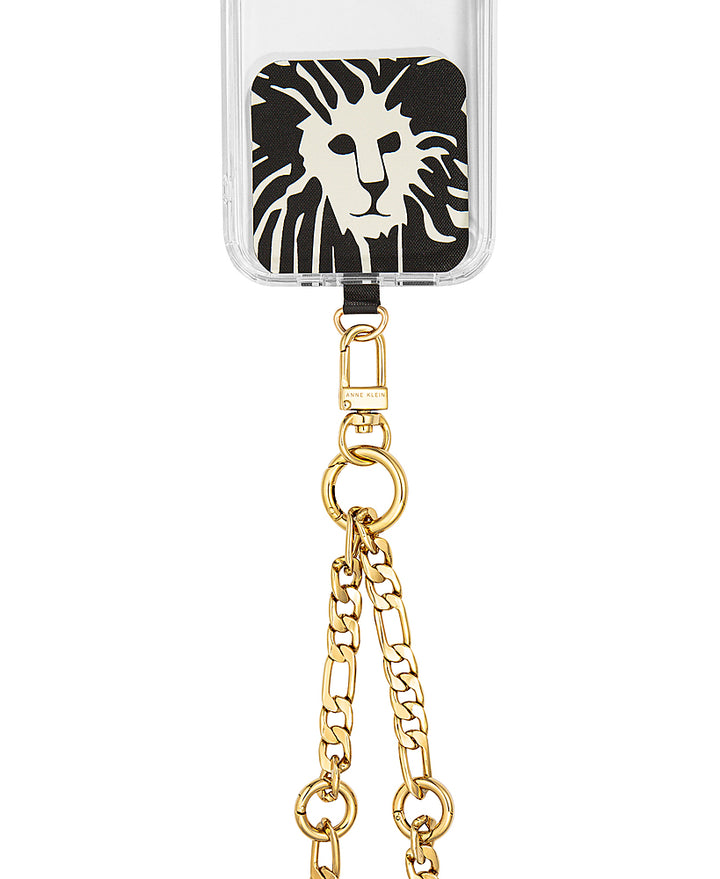 WITHit - Anne Klein - Crossbody Chain for Apple iPhones - Gold_1
