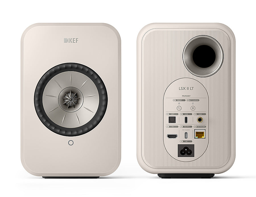 KEF - LSXII LT Wireless Speakers - Stone White_0
