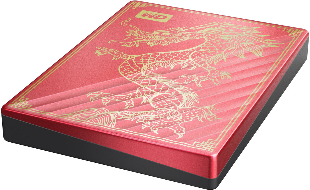 WD - My Passport Ultra Limited Edition Dragon 2TB External USB-C Portable Hard Drive - Red_6