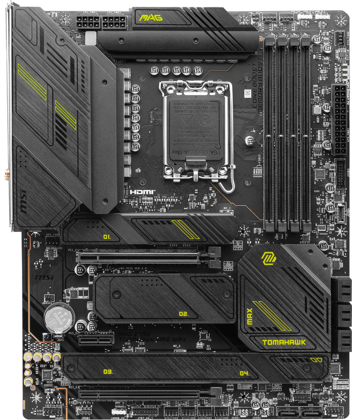 MSI - MAG Z790 TOMAHAWK MAX WIFI (Socket 1700) USB 3.2 Intel Motherboard - Black_1