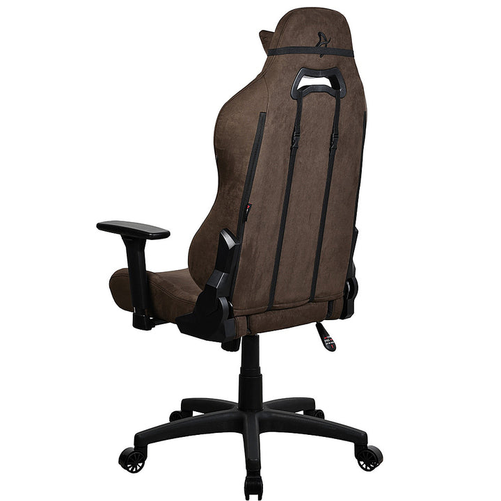 Arozzi - Torretta Supersoft Upholstery Fabric Gaming Chair - Brown_6
