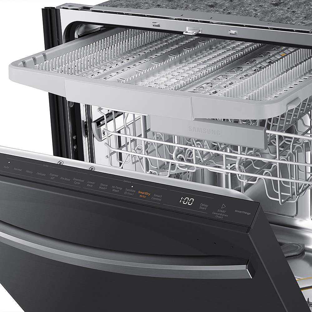 Samsung - Smart 42dBA Dishwasher with StormWash+ and Smart Dry - Black Stainless Steel_4