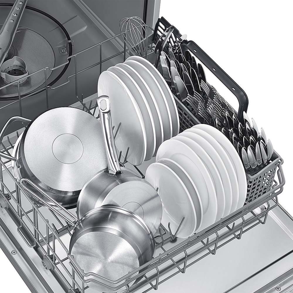Samsung - 24” Top Control Built-In Dishwasher with 3rd Rack, Fingerprint Resistant Finish, 51 dBA - Stainless Steel_1