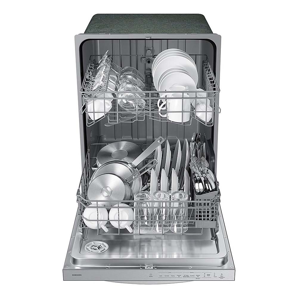 Samsung - 24” Top Control Built-In Dishwasher with Height-Adjustable Rack, 53 dBA - Stainless Steel_2
