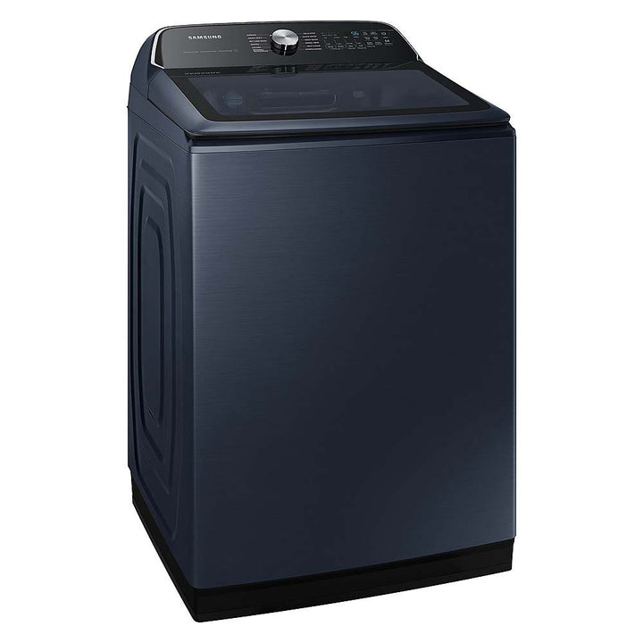 Samsung - 5.4 Cu. Ft. High-Efficiency Smart Top Load Washer with Pet Care Solution - Brushed Navy_9