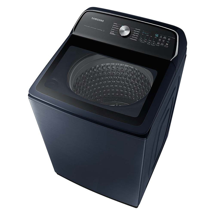 Samsung - 5.4 Cu. Ft. High-Efficiency Smart Top Load Washer with Pet Care Solution - Brushed Navy_7