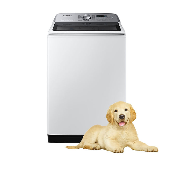 Samsung - 5.4 Cu. Ft. High-Efficiency Smart Top Load Washer with Pet Care Solution - White_10