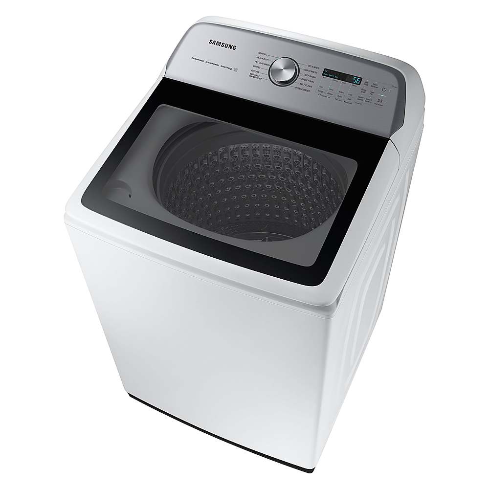 Samsung - 5.4 Cu. Ft. High-Efficiency Smart Top Load Washer with Pet Care Solution - White_8