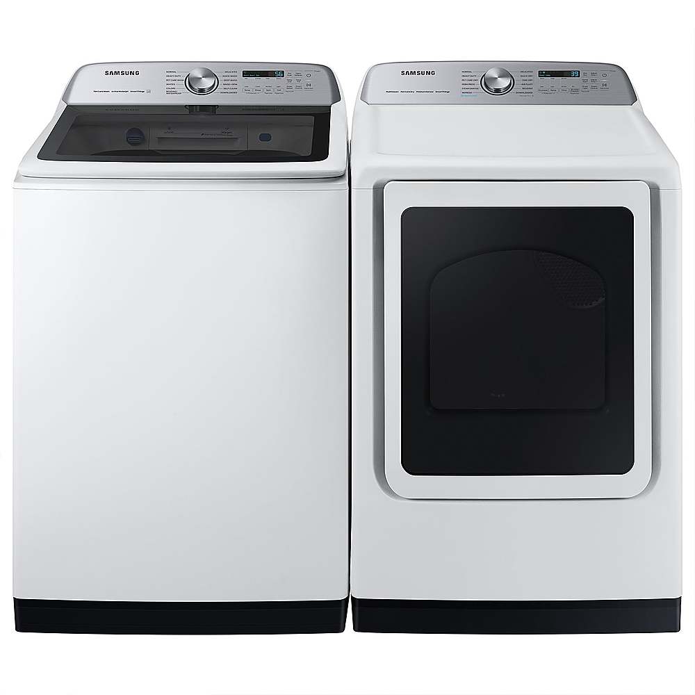 Samsung - 5.4 Cu. Ft. High-Efficiency Smart Top Load Washer with Pet Care Solution - White_2