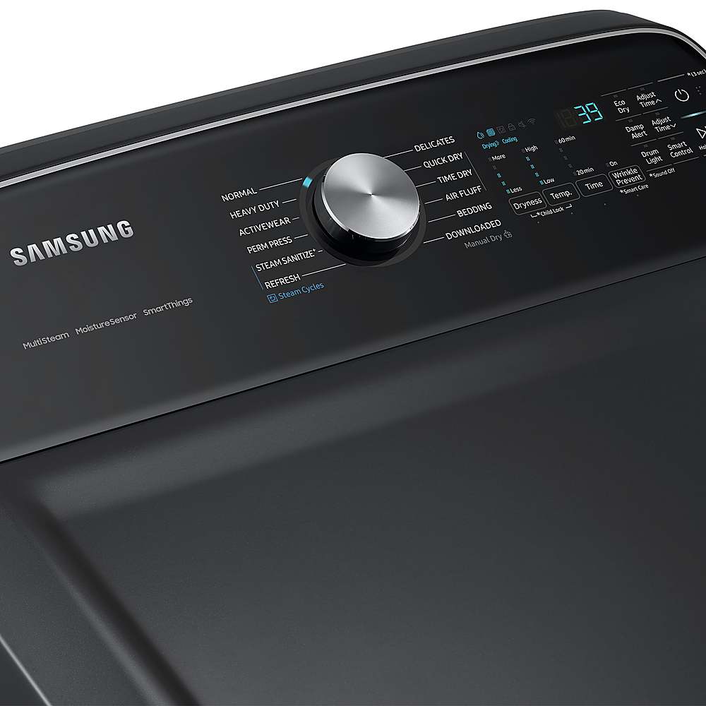 Samsung - 7.4 Cu. Ft. Smart Electric Dryer with Steam Sanitize+ - Black_5