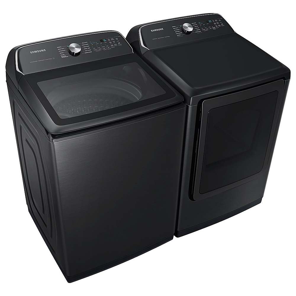 Samsung - 7.4 Cu. Ft. Smart Electric Dryer with Steam Sanitize+ - Black_2