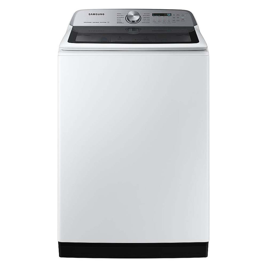 Samsung - 5.4 Cu. Ft. High-Efficiency Smart Top Load Washer with ActiveWave Agitator - White_0