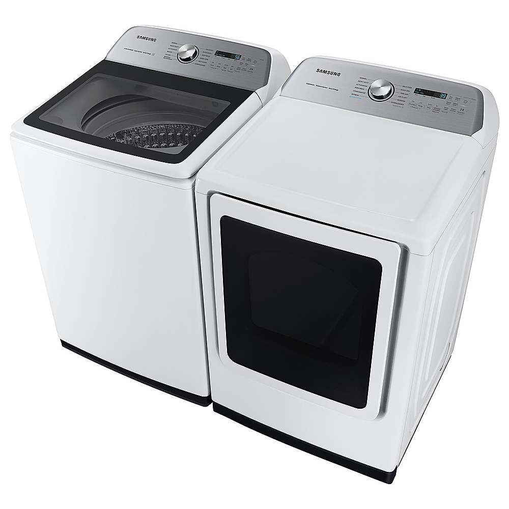 Samsung - 5.4 Cu. Ft. High-Efficiency Smart Top Load Washer with ActiveWave Agitator - White_1