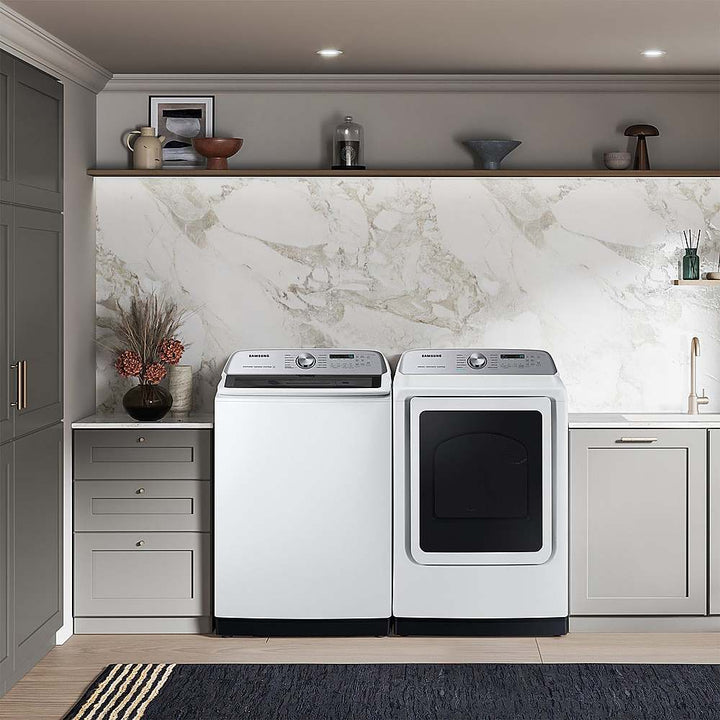 Samsung - 5.5 Cu. Ft. High-Efficiency Smart Top Load Washer with Super Speed Wash - White_11