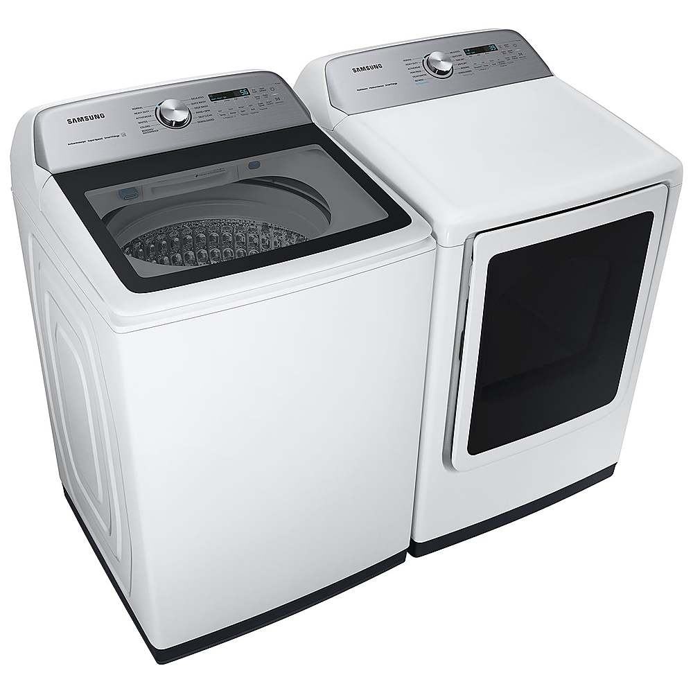 Samsung - 7.4 Cu. Ft. Smart Electric Dryer with Steam Sanitize+ - White_1