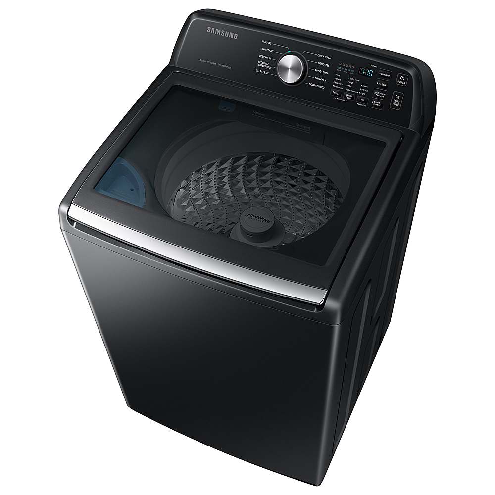 Samsung - 4.6 Cu. Ft. High-Efficiency Smart Top Load Washer with ActiveWave Agitator - Black_7
