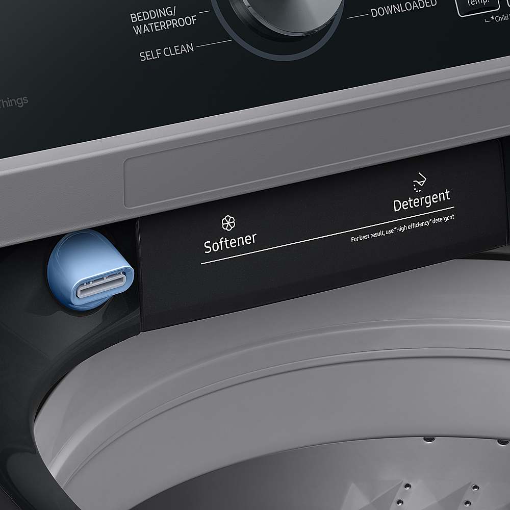 Samsung - 4.6 Cu. Ft. High-Efficiency Smart Top Load Washer with ActiveWave Agitator - Black_4