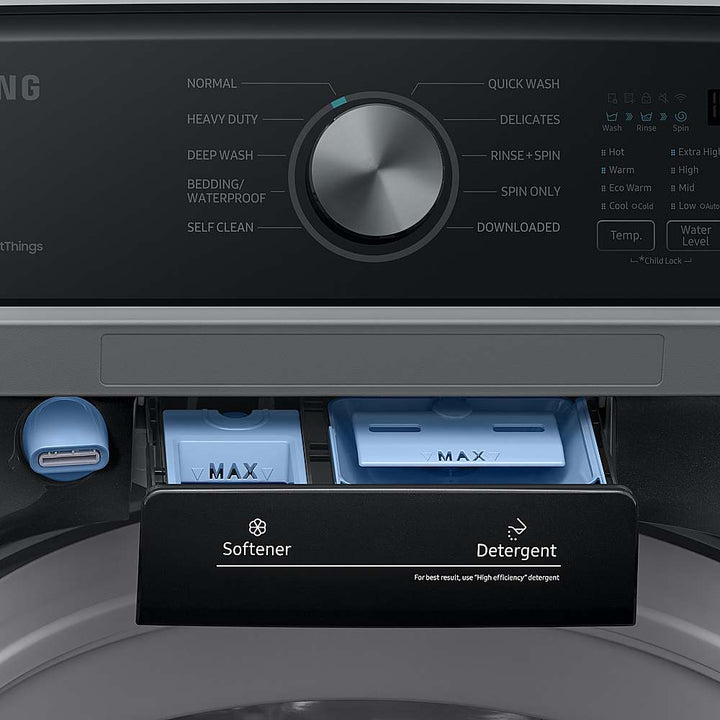 Samsung - 4.7 Cu. Ft. High-Efficiency Smart Top Load Washer with Active WaterJet - Black_4