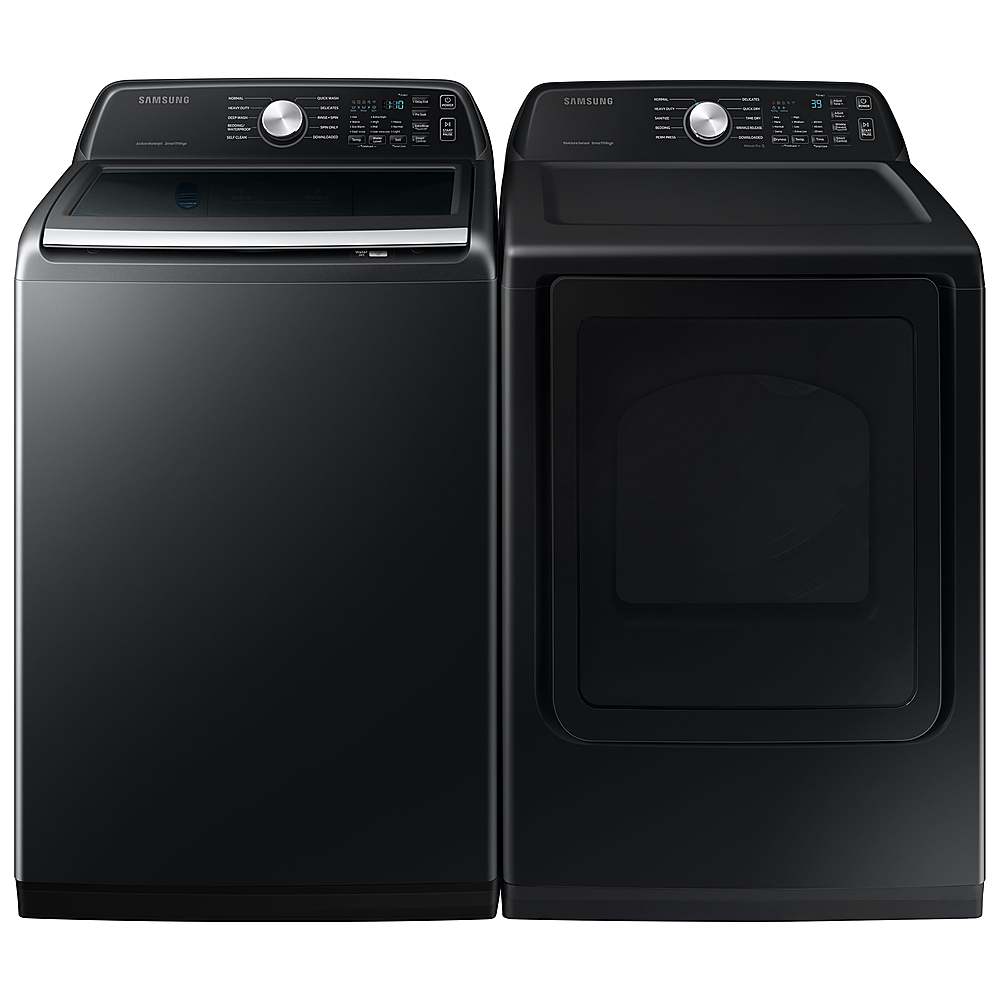 Samsung - 4.7 Cu. Ft. High-Efficiency Smart Top Load Washer with Active WaterJet - Black_2