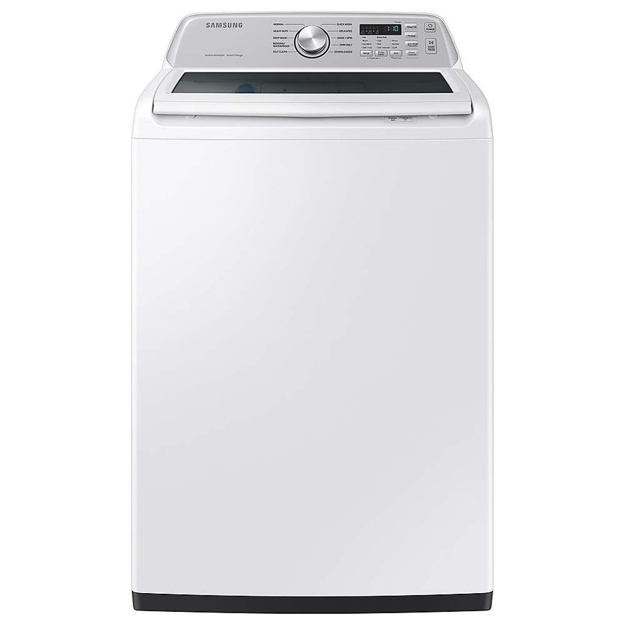 Samsung - 4.6 Cu. Ft. High-Efficiency Smart Top Load Washer with ActiveWave Agitator - White_0