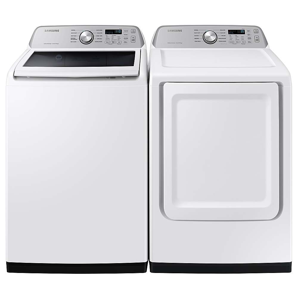 Samsung - 4.6 Cu. Ft. High-Efficiency Smart Top Load Washer with ActiveWave Agitator - White_2