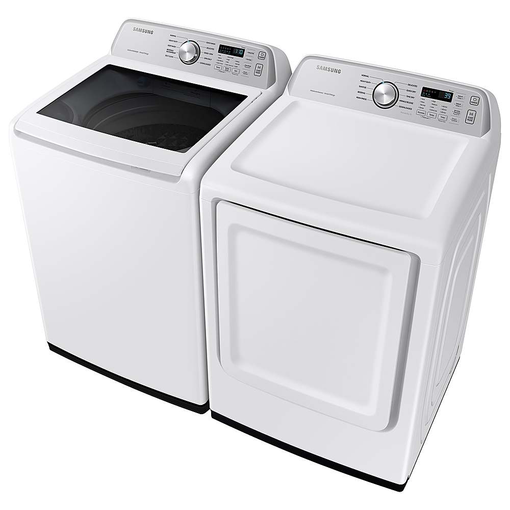 Samsung - 4.6 Cu. Ft. High-Efficiency Smart Top Load Washer with ActiveWave Agitator - White_1